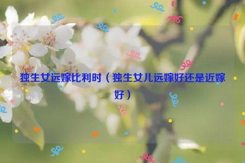 独生女远嫁比利时（独生女儿远嫁好还是近嫁好）